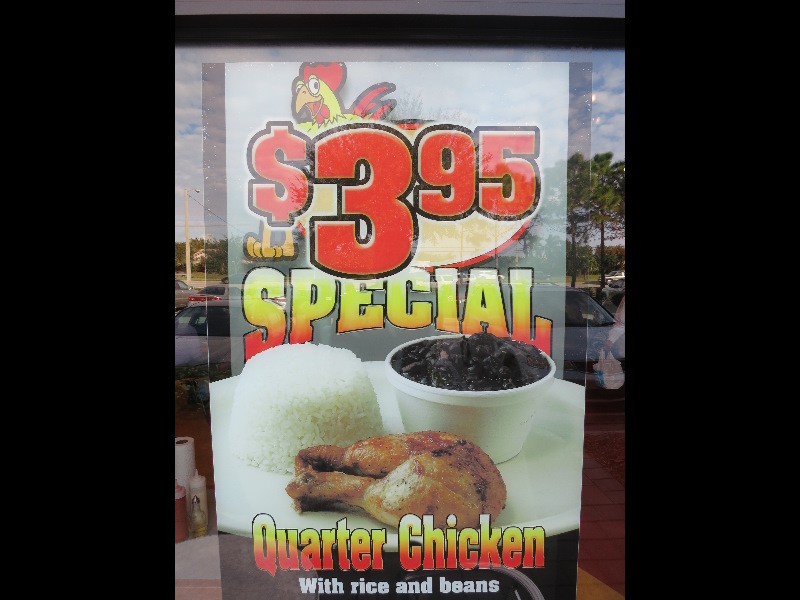 La Granja Lunch Special Grilled Chicken